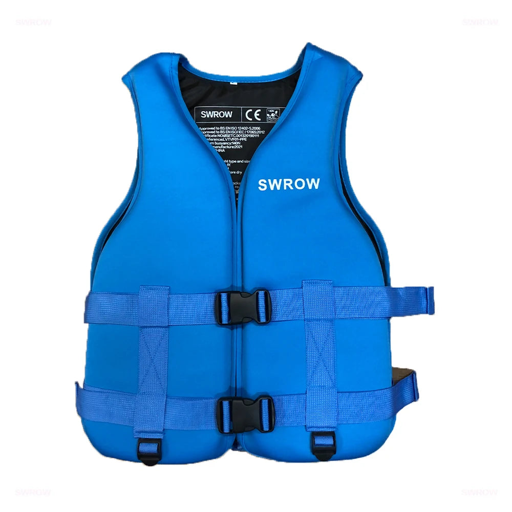 Unisex Adult Zipper Jacket Sport  Life Vest Clothes Neoprene Life Jacket Fishing Vest Water Swim Skating Rescue Boats Drifting