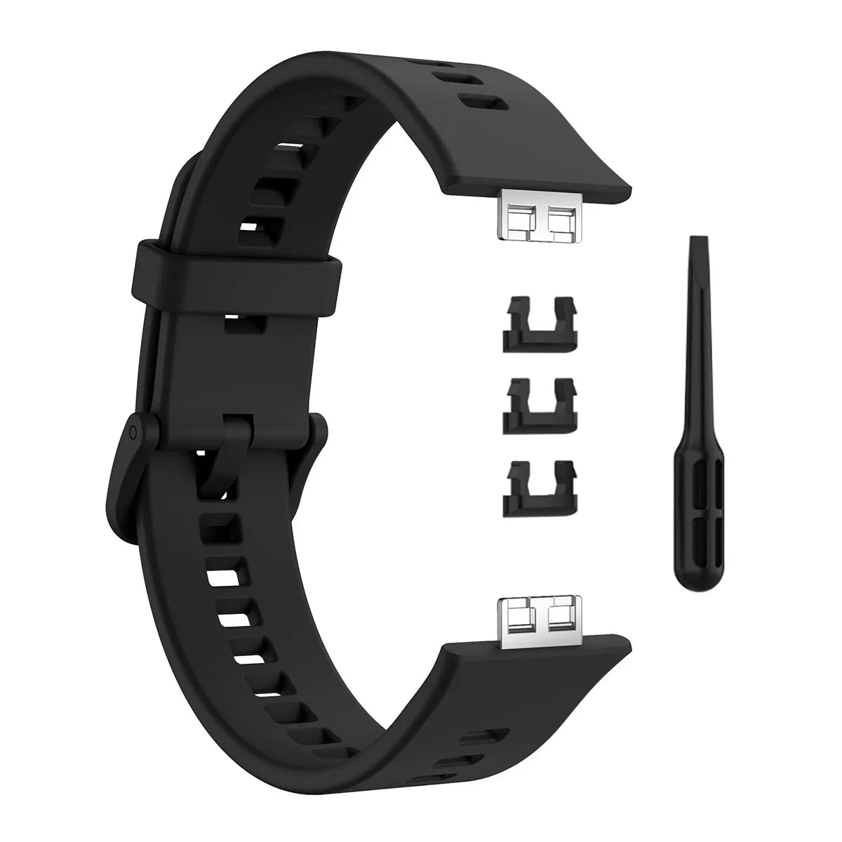 Banda de silicone para huawei relógio ajuste 1 cinta acessórios smartwatch substituição pulseira de pulso correa huawei relógio ajuste 2021 cinta