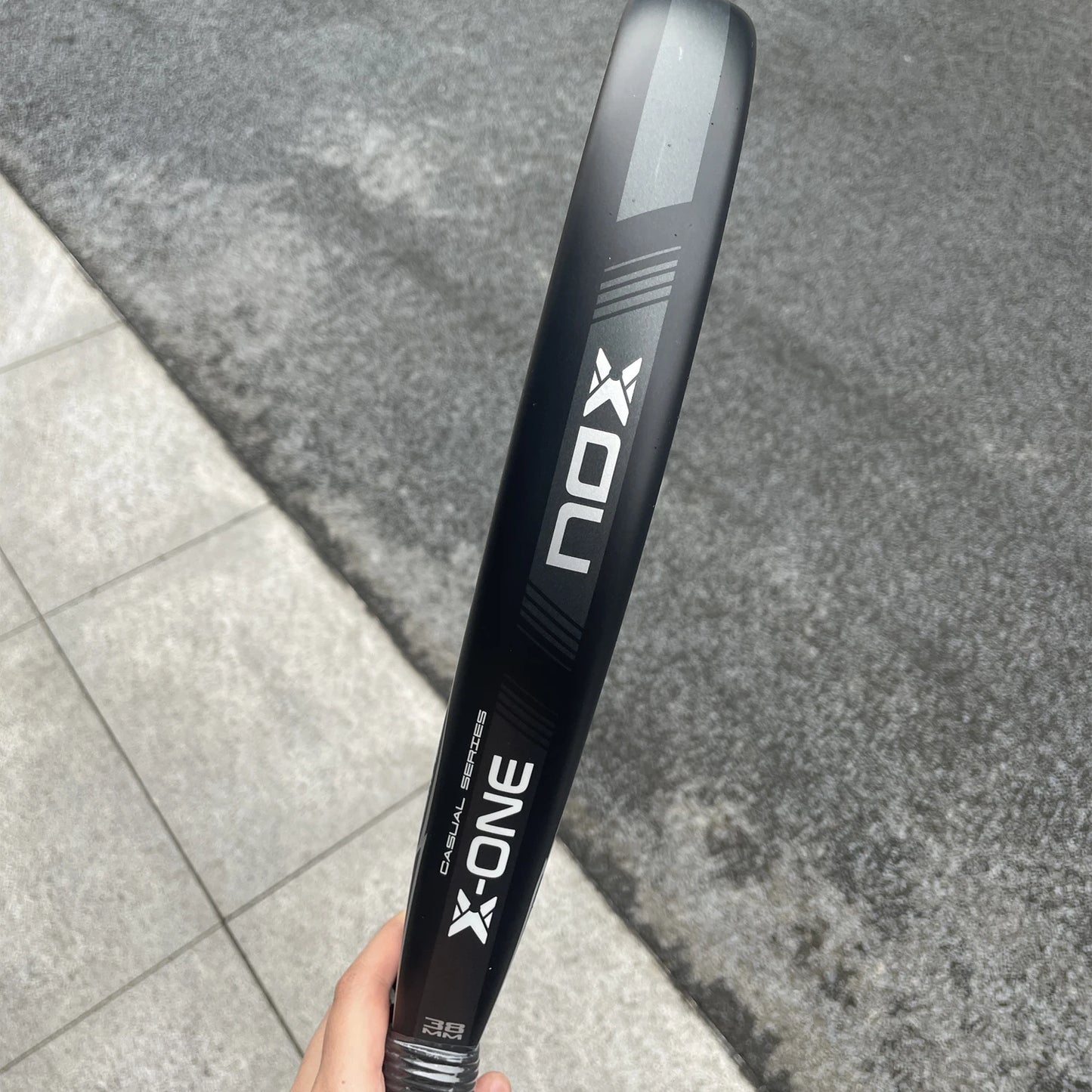 X-ONE Padel Paddle Tennis Racket 3K Carbon Fiber HR3 Core Round Shape for Beginner Raquette Padel