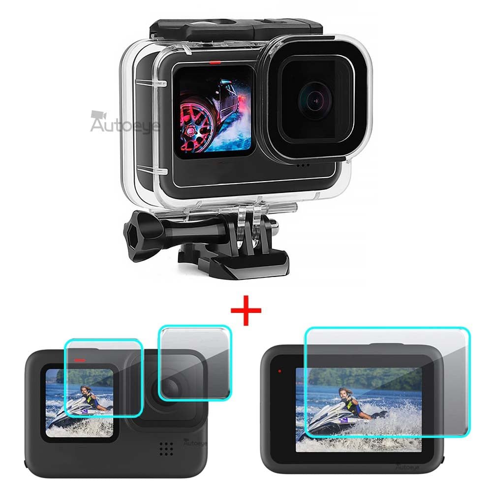 Waterproof Case for GoPro Hero 11 10 9 Black Accessories 60M Diving Housing Cover Protector Underwater Shell Go Pro 10 9 Camera