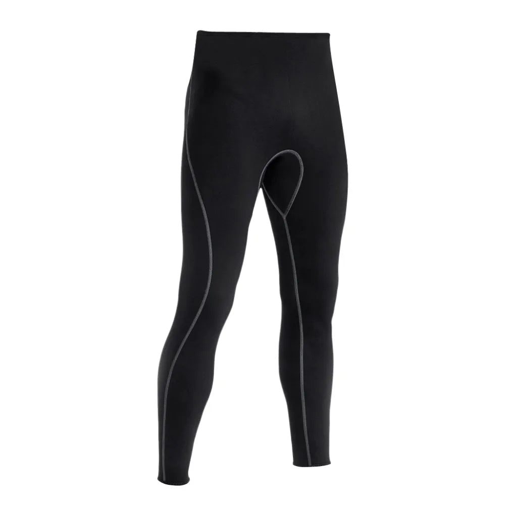 Mens 3mm Black Neoprene Wetsuit Pants Scuba Diving Snorkeling Surfing Swimming Warm Trousers Leggings TightsFull Bodys Size S-XL