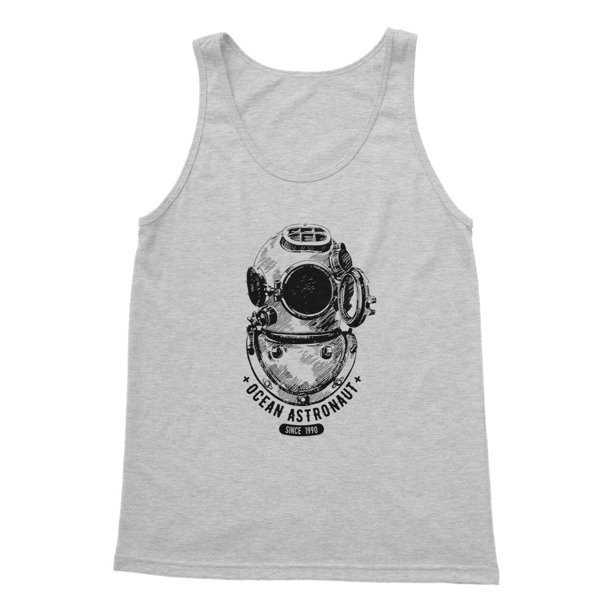 AQUA B&W - 05 - Ocean astronaut - Softstyle Tank Top