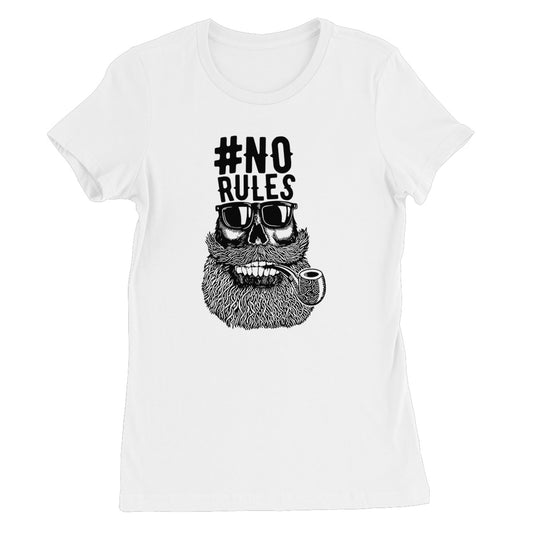 AQUA B&amp;W - 04 - Keine Regeln - Feines Jersey-T-Shirt für Frauen