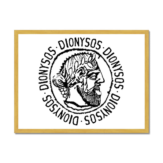 AQUA HMP2 - 02 - Dionysos - Impressão emoldurada antiga