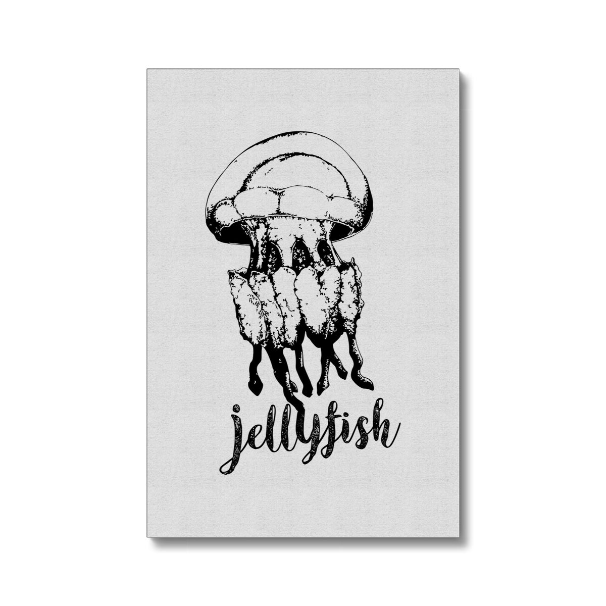 AQUA B&W - 02 - Jellyfish - Eco Canvas