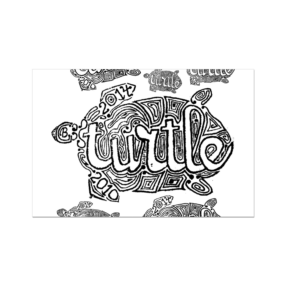 AQUA HMP2 - 12 - Turtle - Rolled Canvas