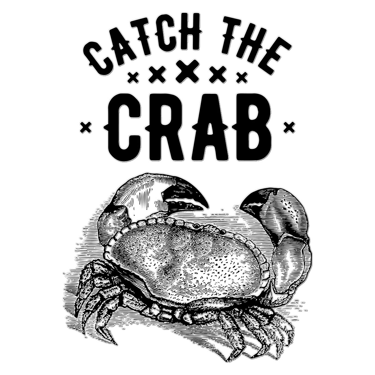 AQUA B&W - 07 - Catch the crab - Temporary Tattoo