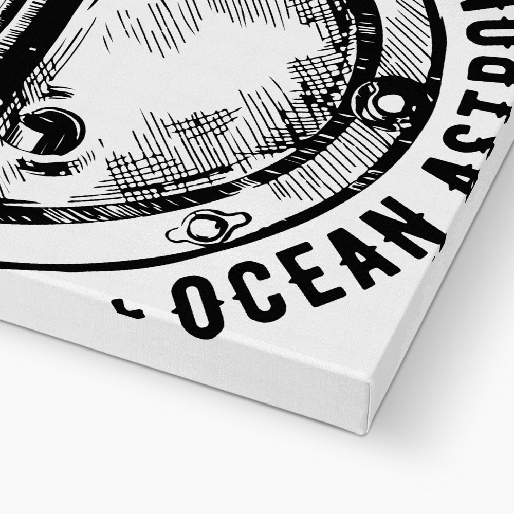 AQUA B&W - 05 - Ocean astronaut - Eco Canvas