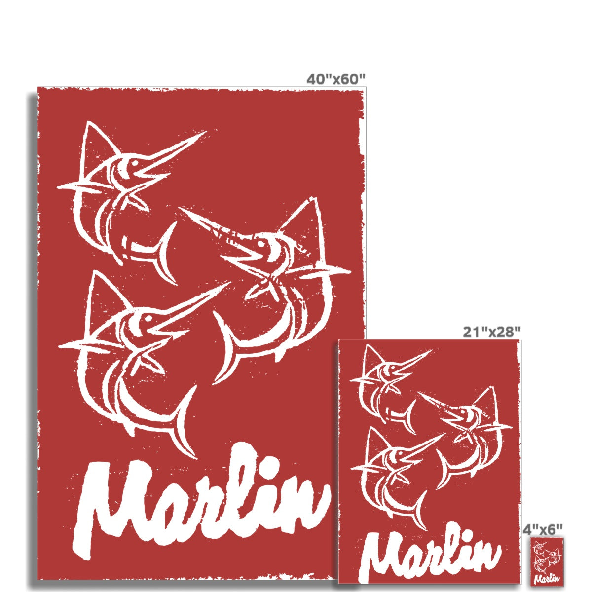 AQUA HMP2 - 07 - Marlin - Pôster de arte de parede