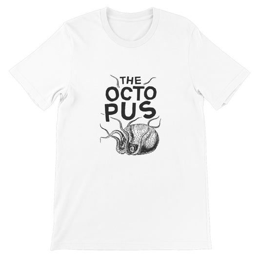 AQUA B&amp;W - 03 - Oktopus - Unisex-T-Shirt aus feinem Jersey
