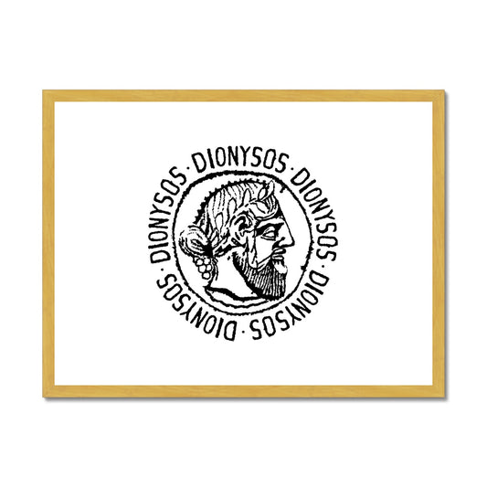 AQUA HMP2 - 02 - Dionysos - Impressão antiga emoldurada e montada