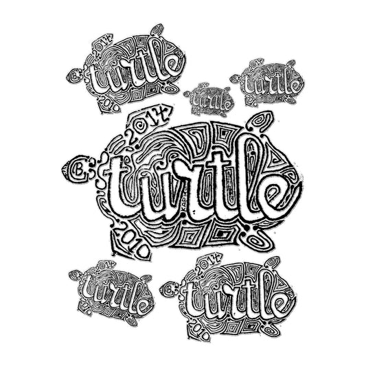 AQUA HMP2 - 12 - Turtle - Temporary Tattoo
