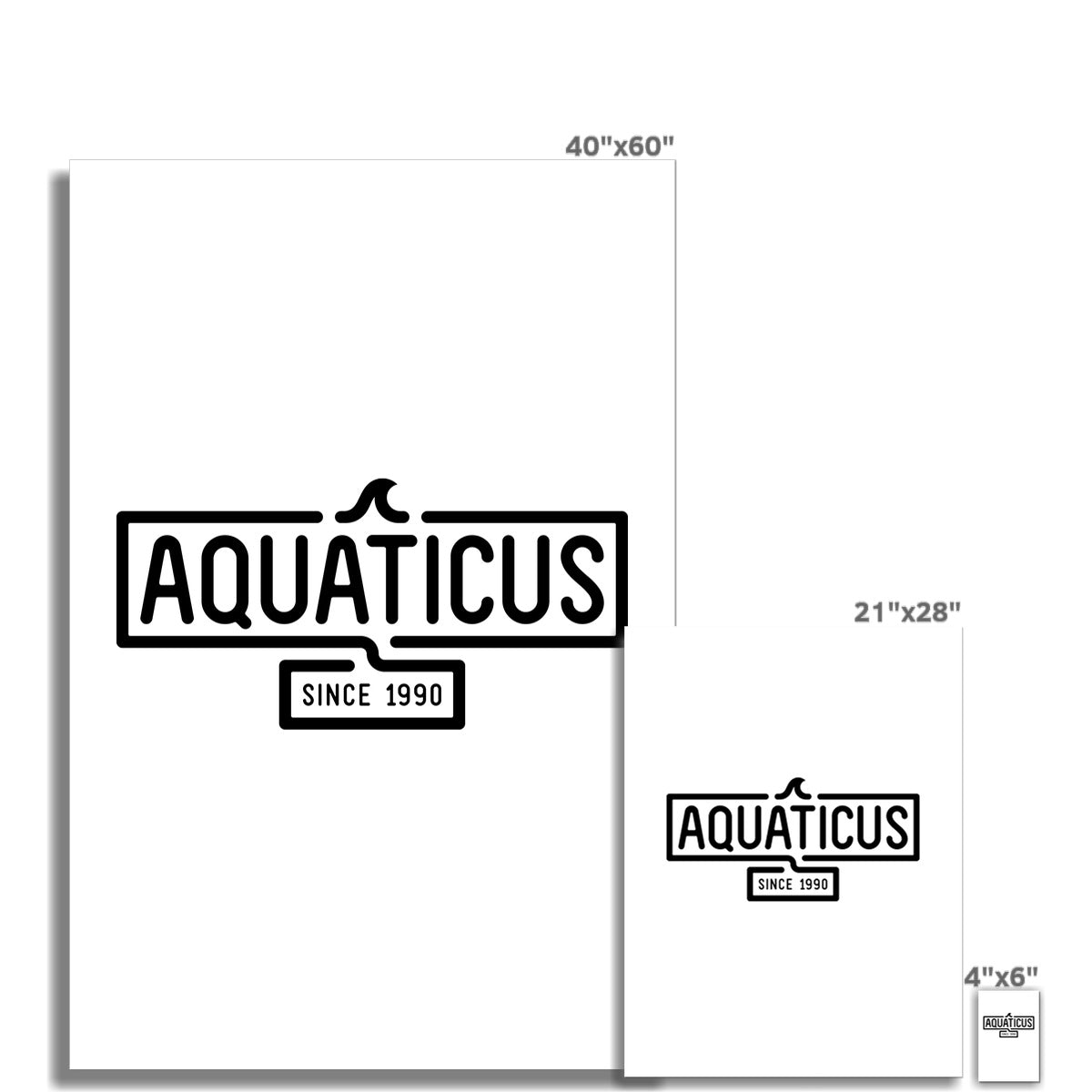 AQUA - 01- Aquaticus - Pôster de Arte de Parede