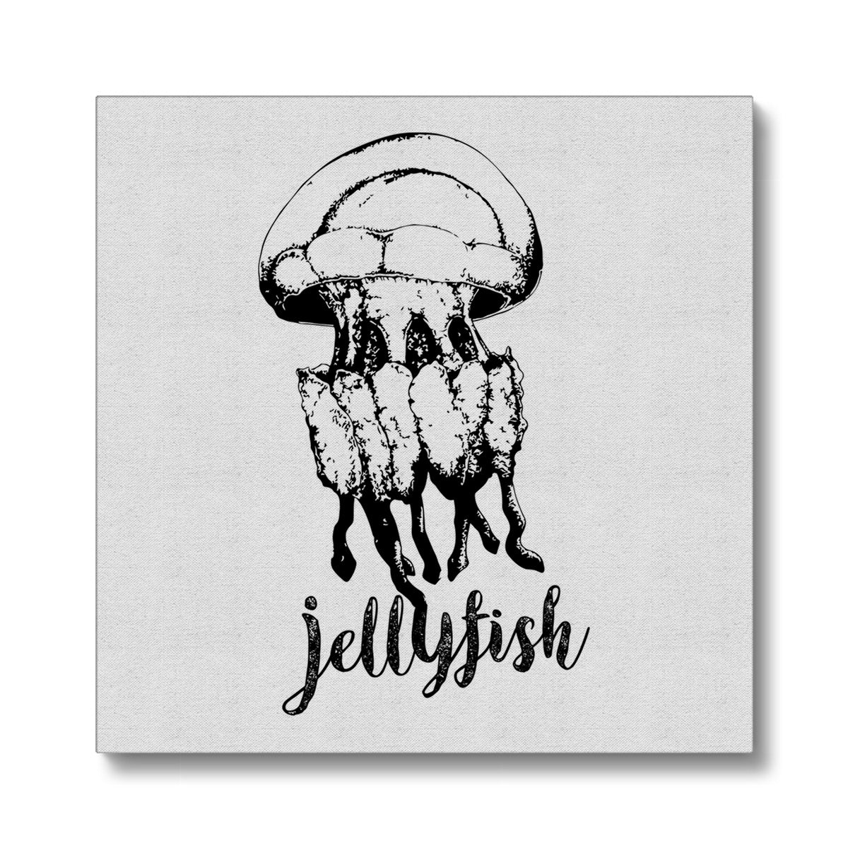 AQUA B&W - 02 - Jellyfish - Eco Canvas