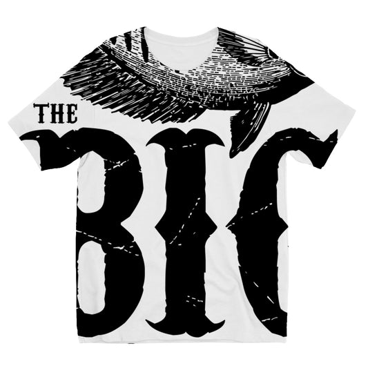 AQUA B&amp;W - 01 -Big Fish - Camiseta Infantil Sublimação