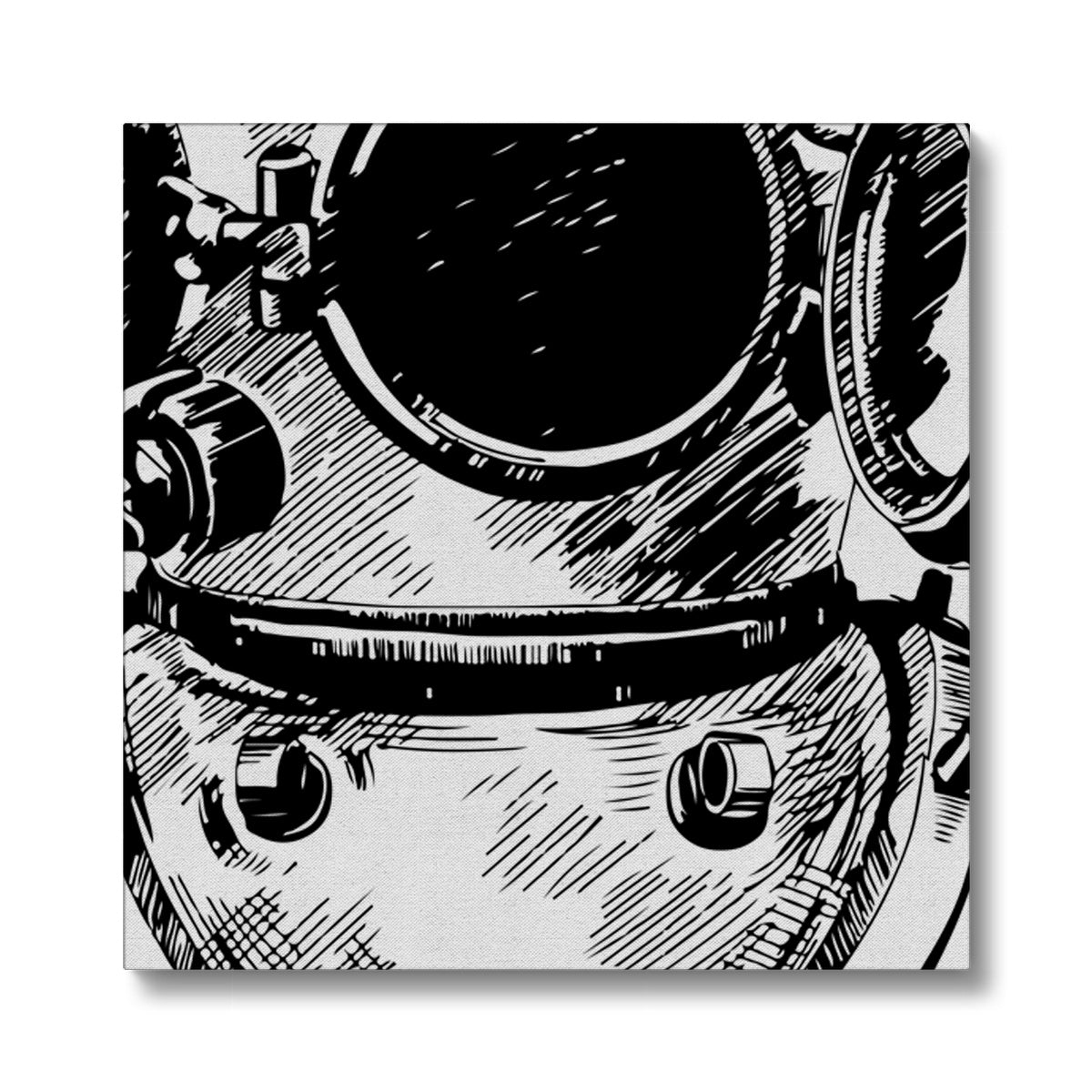 AQUA B&W - 05 - Ocean astronaut - Eco Canvas