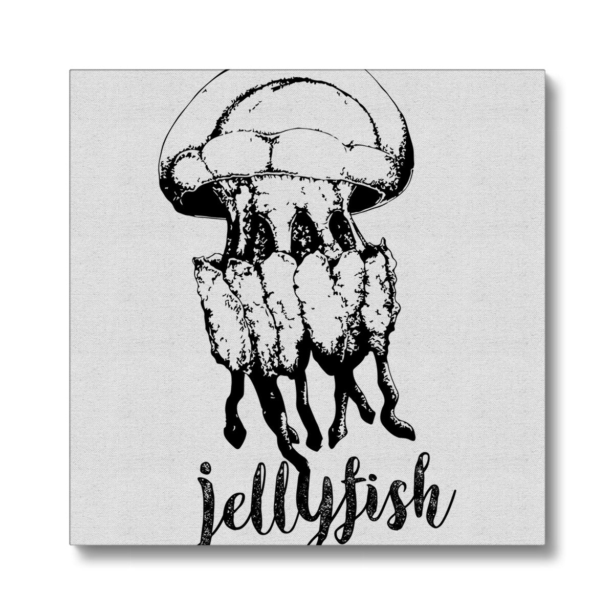 AQUA B&W - 02 - Jellyfish - Eco Canvas