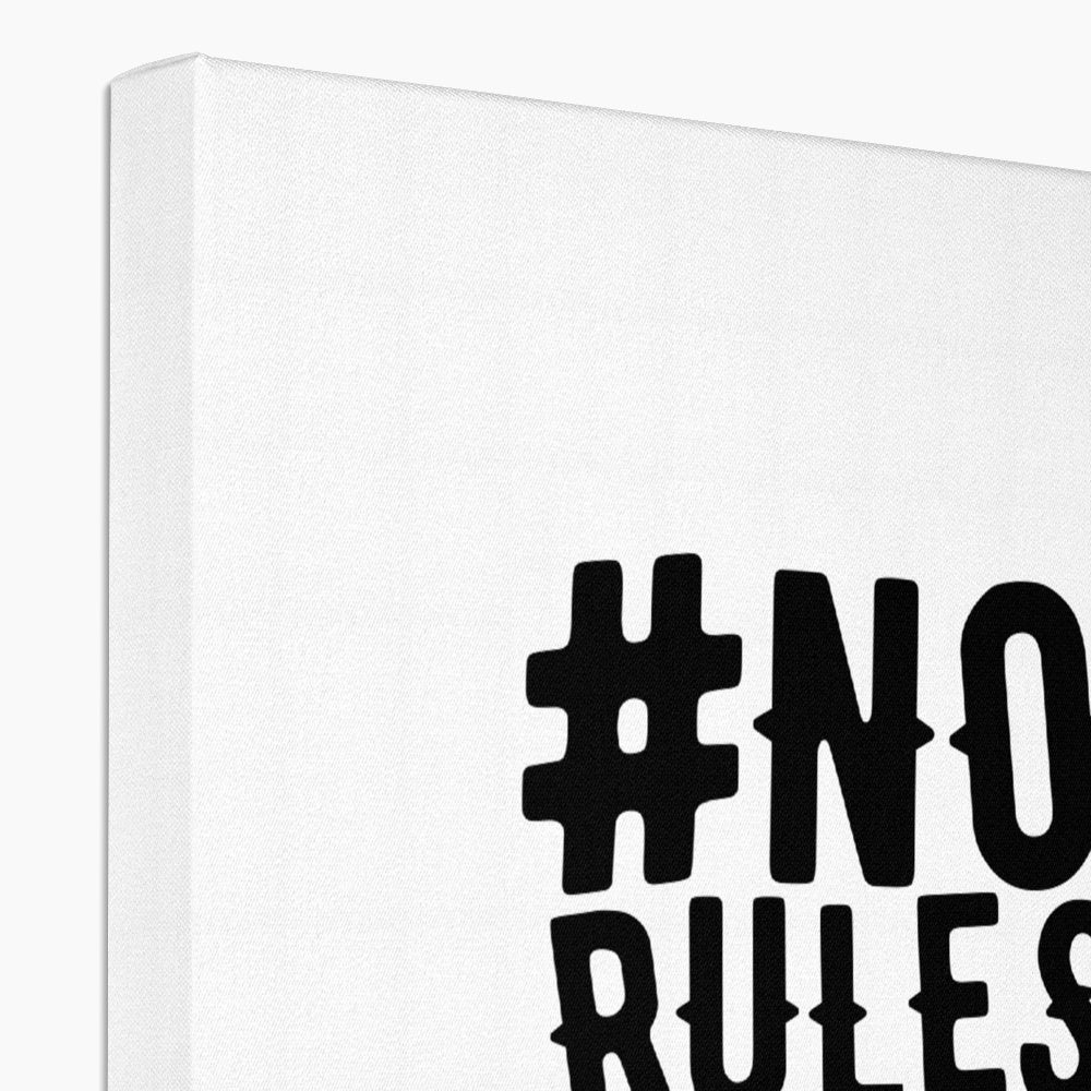 AQUA B&W - 04 - No Rules - Eco Canvas