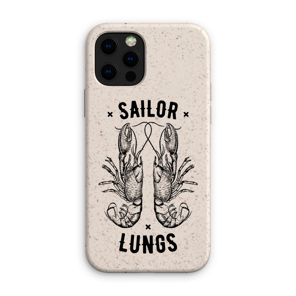 AQUA B&amp;W - 06 - Sailing Lungs - Eco Phone Case