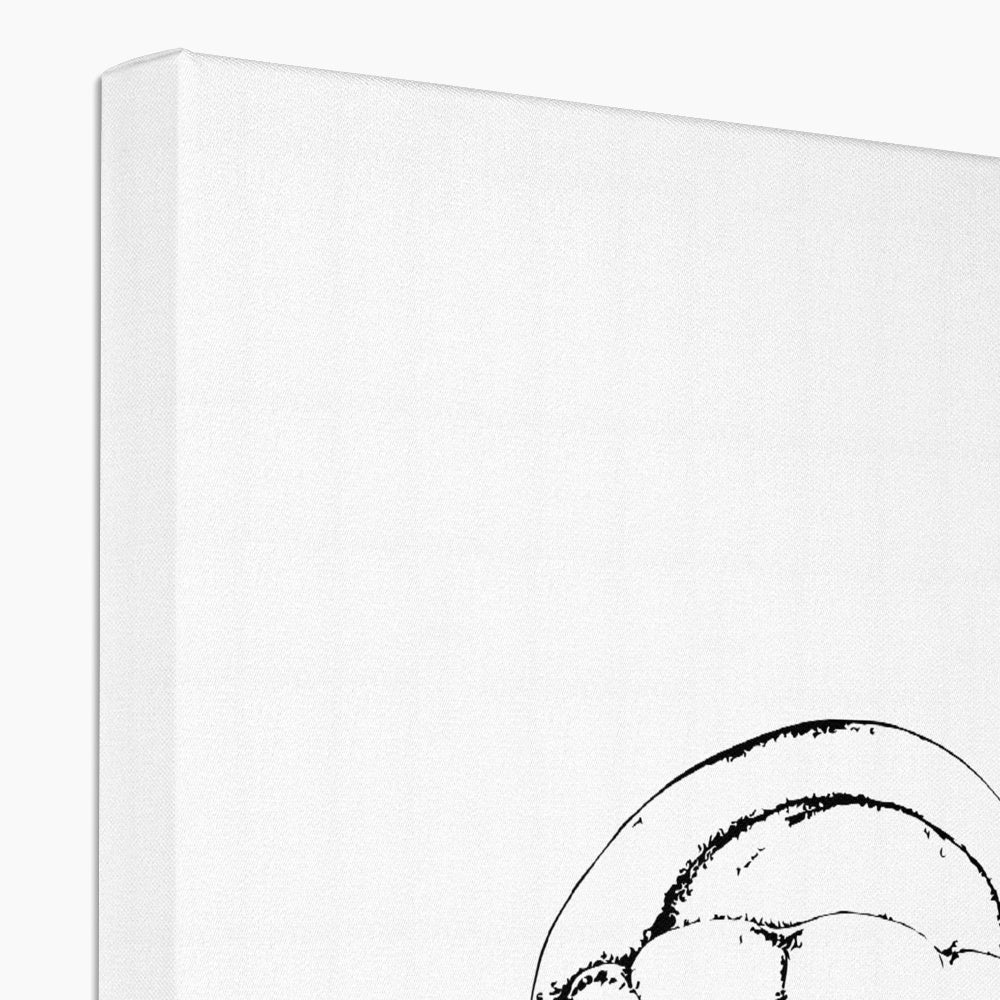 AQUA B&amp;W - 02 - Quallen - Eco Canvas