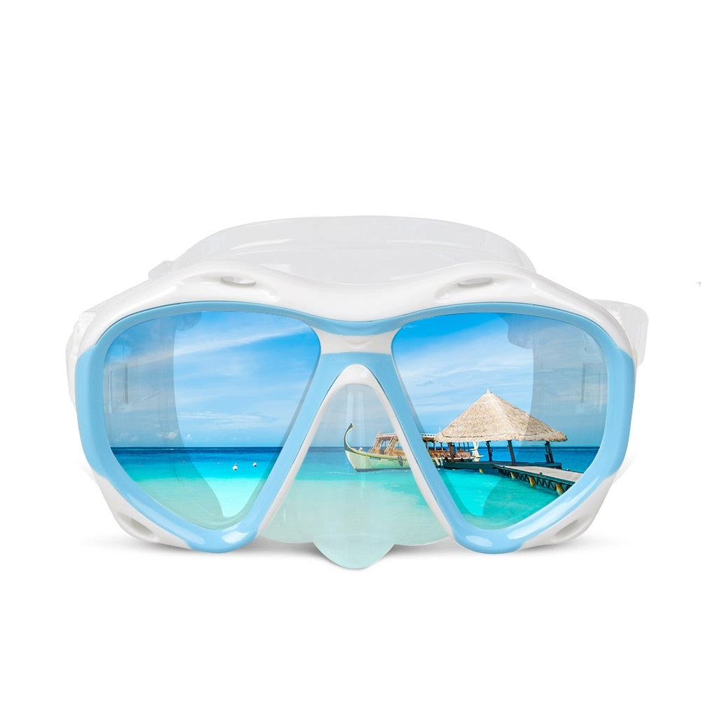 Copozz Brand Professional Skuba Diving Mask Goggles Watersports Snorkel Equipment Underwater Hunting Mask Presbyopia Myopia Lens