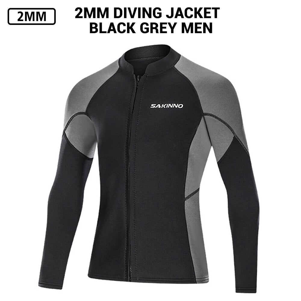 Neoprene wetsuit 2mm jaquetas masculinas caça windsurf calças de pesca subaquática kitesurf mergulho roupas de banho equipamentos de surf