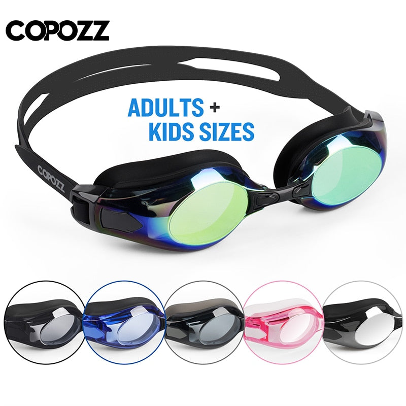 COPOZZ Swimming Goggles Men Women Adult Double Anti fog UV Protecion Swimming Glasses Pro Diopter Zwembril