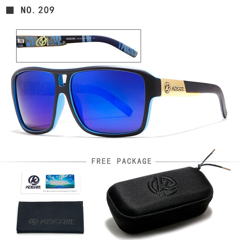 KDEAM Schützen Sie Ihre Augen Jams Polarisierte Sonnenbrille Herren Mattschwarz Sonnenbrille Herren Surf Sport Sonnenbrille Mit Paket KD520