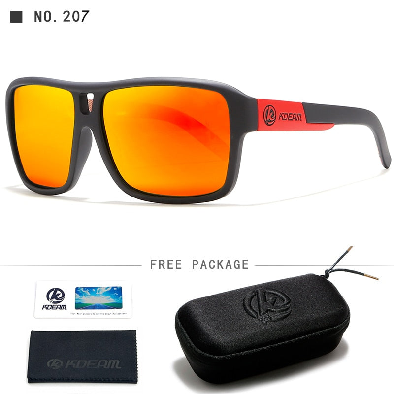 KDEAM Schützen Sie Ihre Augen Jams Polarisierte Sonnenbrille Herren Mattschwarz Sonnenbrille Herren Surf Sport Sonnenbrille Mit Paket KD520