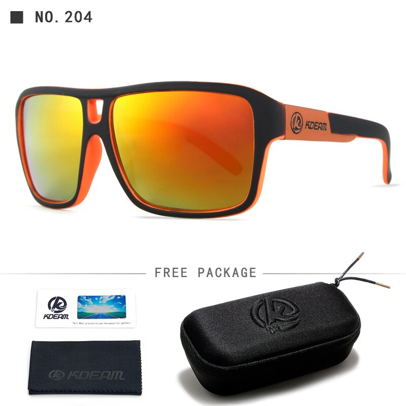 KDEAM Schützen Sie Ihre Augen Jams Polarisierte Sonnenbrille Herren Mattschwarz Sonnenbrille Herren Surf Sport Sonnenbrille Mit Paket KD520