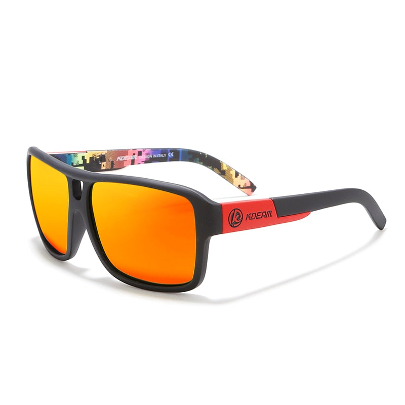 KDEAM Schützen Sie Ihre Augen Jams Polarisierte Sonnenbrille Herren Mattschwarz Sonnenbrille Herren Surf Sport Sonnenbrille Mit Paket KD520