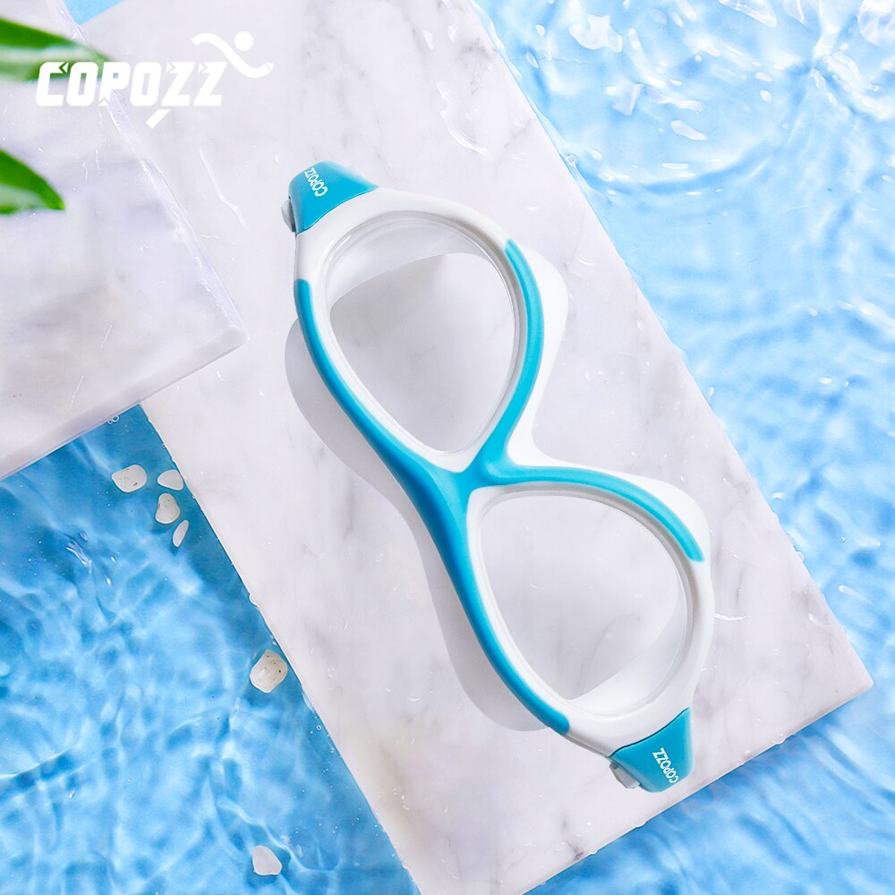 COPOZZ Children Swimming Goggles Anti Fog Waterproof kids Teenagers Cool Swim Eyewear Boy Girl Professional Swimming Glasses