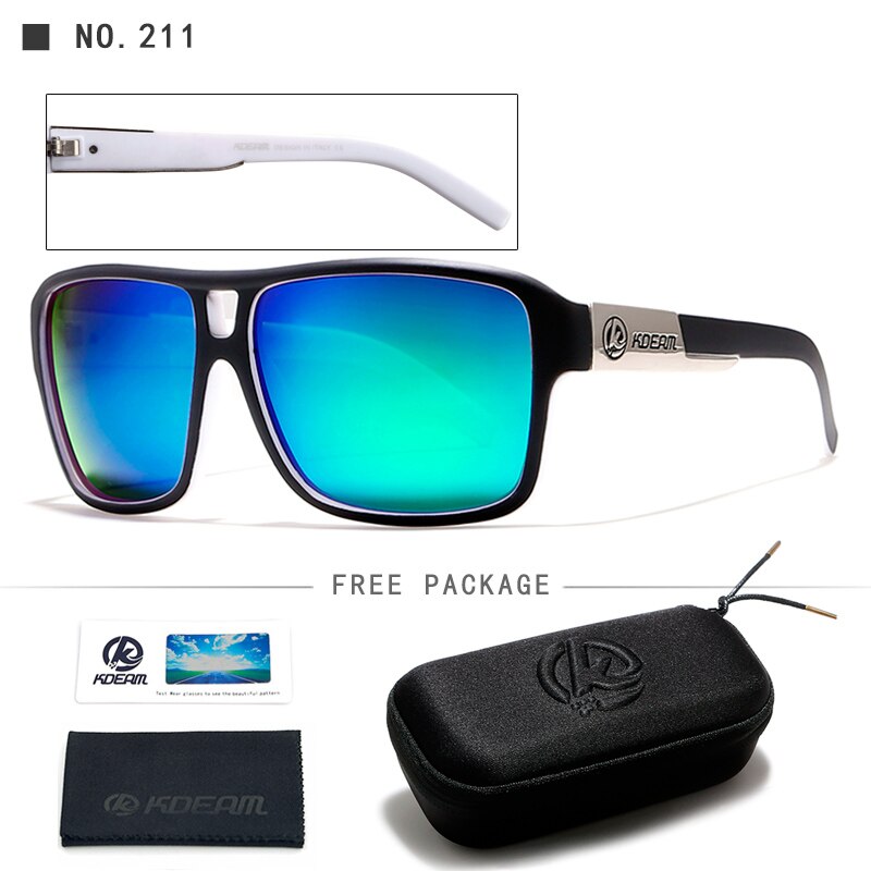 KDEAM Protect Your Eyes Jams Polarized Sunglasses Men Matte Black Sun Glasses Man Surf Sport Sunglass With Package KD520