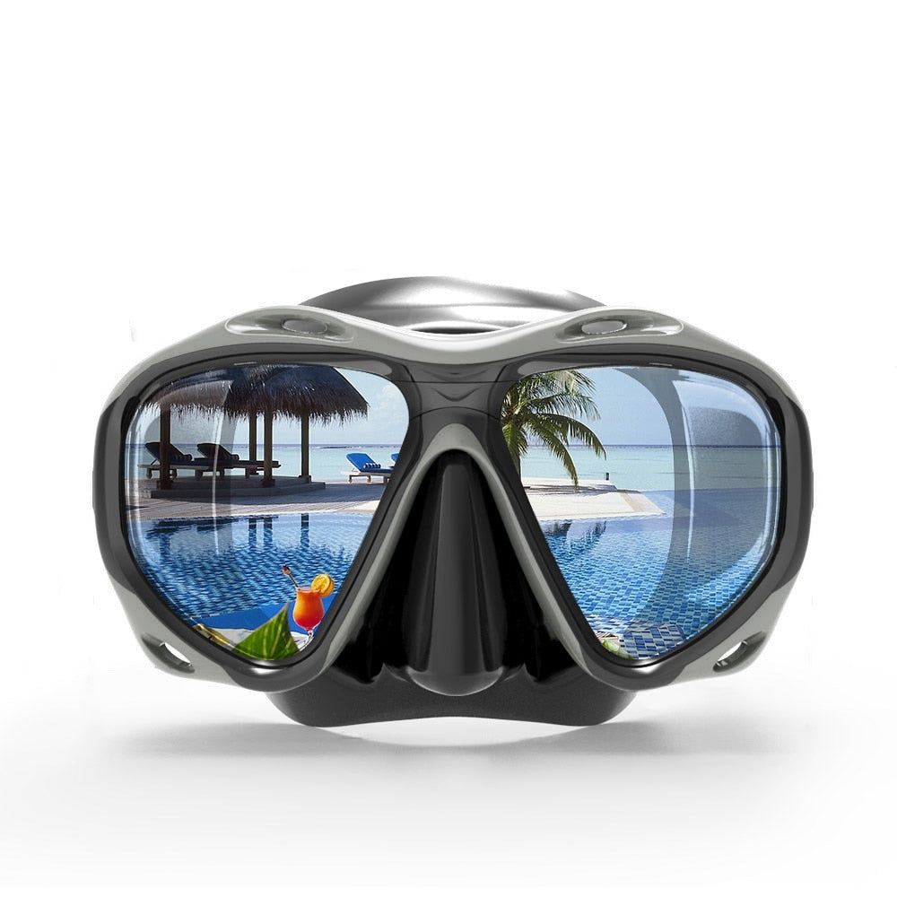 Copozz Marke Professionelle Tauchermaske Brille Wassersport Schnorchelausrüstung Unterwasserjagdmaske Presbyopie Myopie Linse