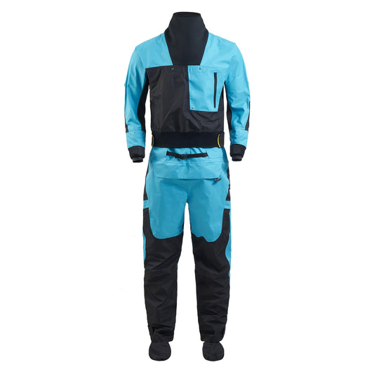 Men Drysuits Latex Cuff and Splash Collar Flatwater Paddling Waterproof Breathable  Dry Suit DM32