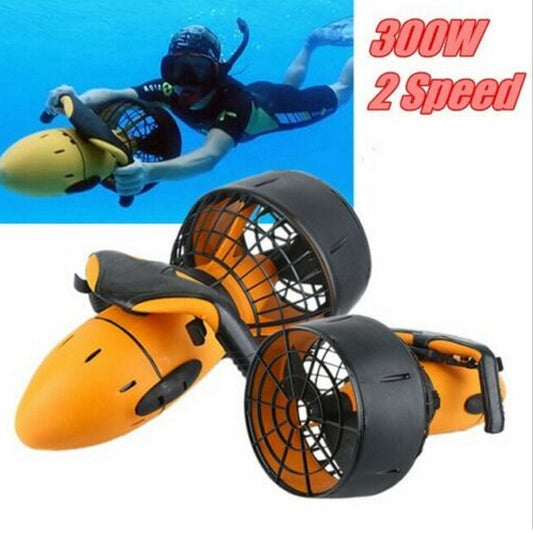 Waterproof 300W Electric Underwater Scooter Water Sea Dual Speed Propeller Diving Scuba Scooter Water Sports Outdoor Equipment
