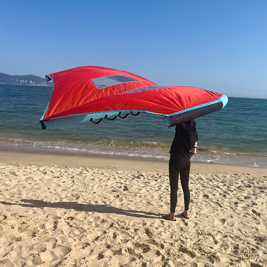 Novo design em forma de V Asa Foiling Windsurf kite 5M Inflável Portátil Wingfoil Wingsurf Hydrofoil Board