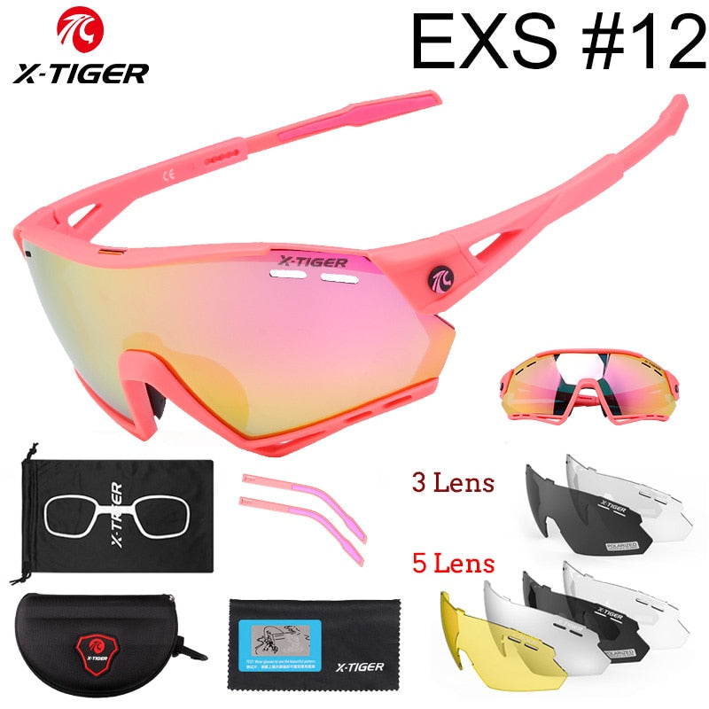 X-Tiger Fahrradbrille Polarisierte Photochrome Fahrradbrille Mountainbike-Brille MTB-Schutz Fahrradbrille