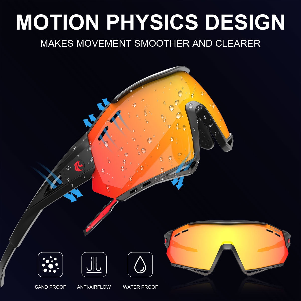 X-Tiger Cycling Glasses Polarized Photochromic Cycling Sunglasses Mountain Bicycle Glasses MTB Protection Cycling Goggle Eyewear