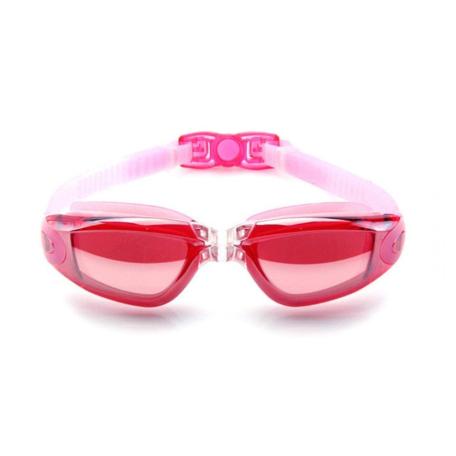 Electroplating UV Waterproof Anti fog Swimwear Eyewear Swim Diving Water Glasses Gafas Adjustable Swimming Goggles Women Men