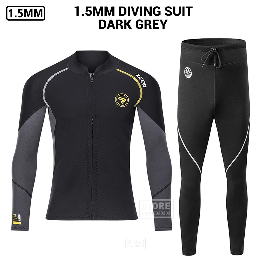 1.5MM Neoprene Scuba Diving Suit Men Underwater Fishing Wetsuit Surf Spearfishing Snorkeling Windsurf  Wet Suit Clothes