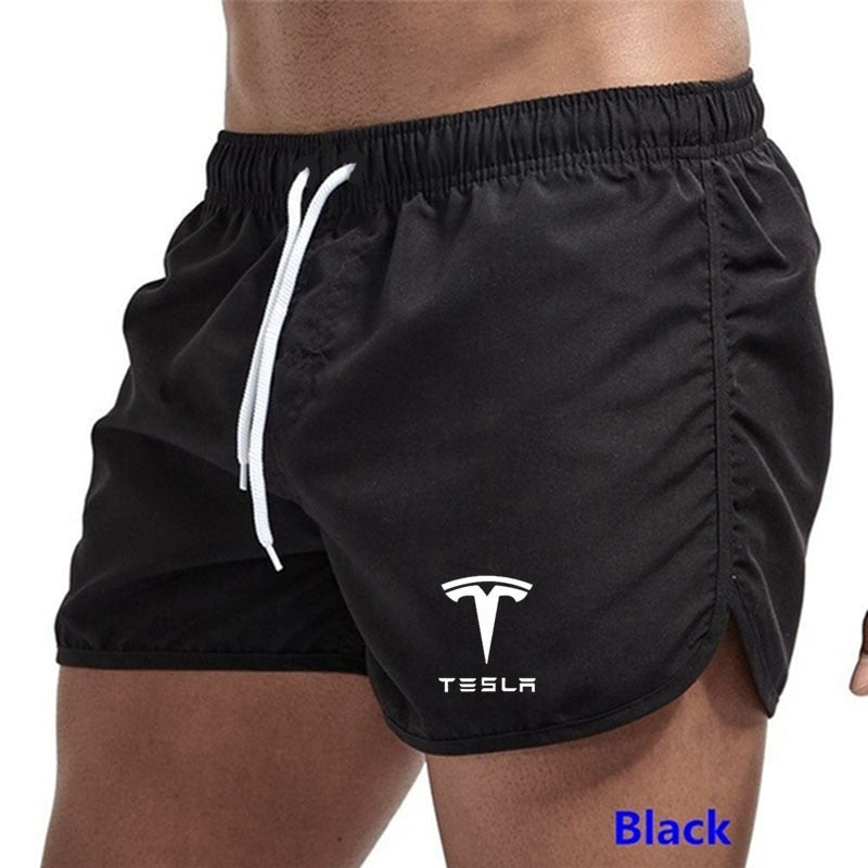 Tesla Herren Shorts Sommer Bademode Herren Badeanzug Badehose Boxershorts Sexy Strandshorts Surfbrett Herrenbekleidung Hosen