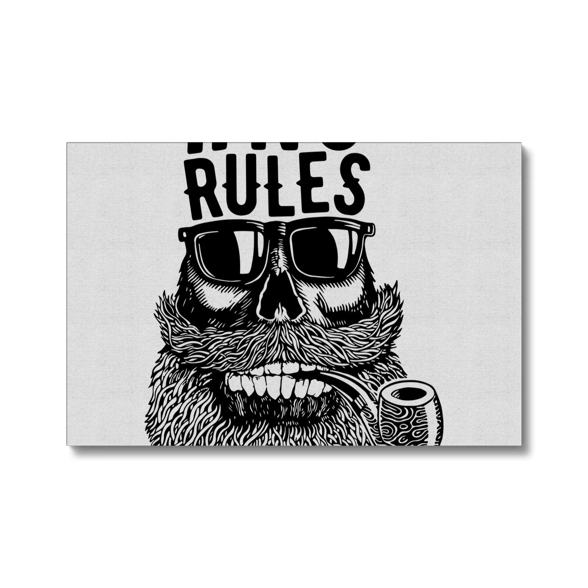 AQUA B&W - 04 - No Rules - Eco Canvas