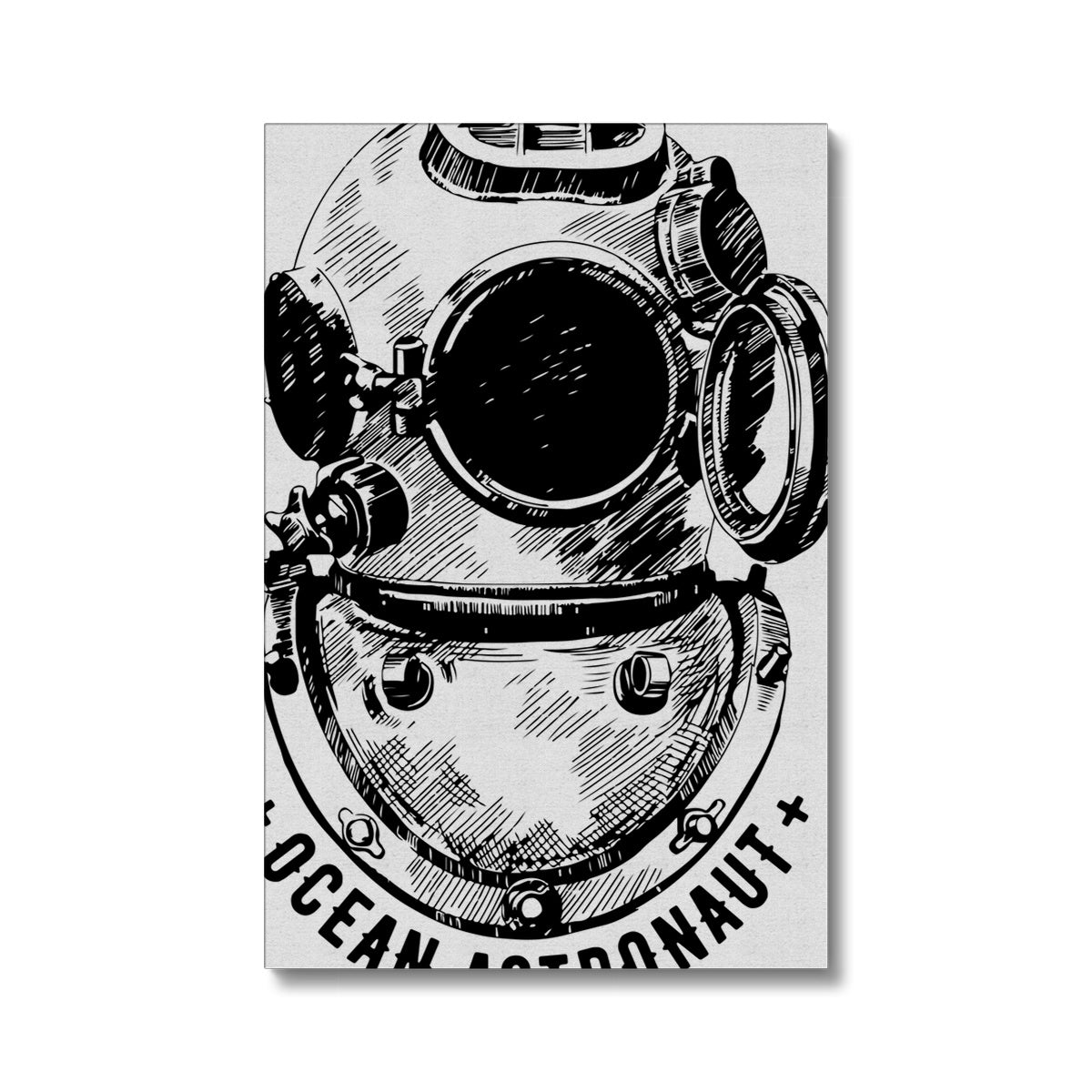 AQUA B&amp;W - 05 - Astronauta oceano - Eco Canvas