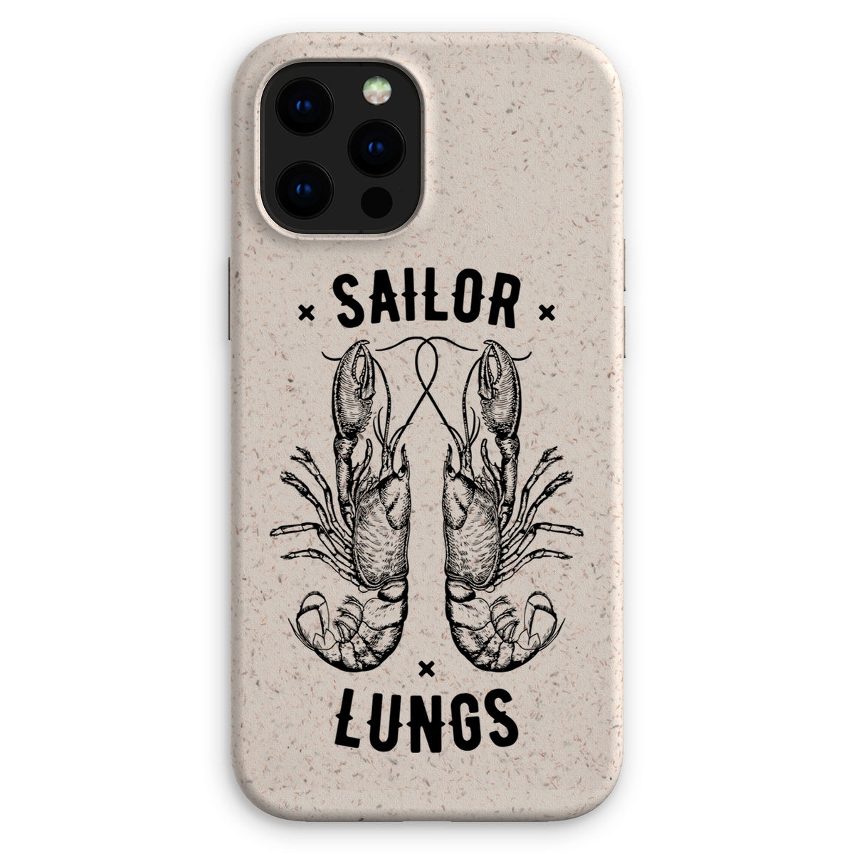 AQUA B&W - 06 - Sailing Lungs - Eco Phone Case