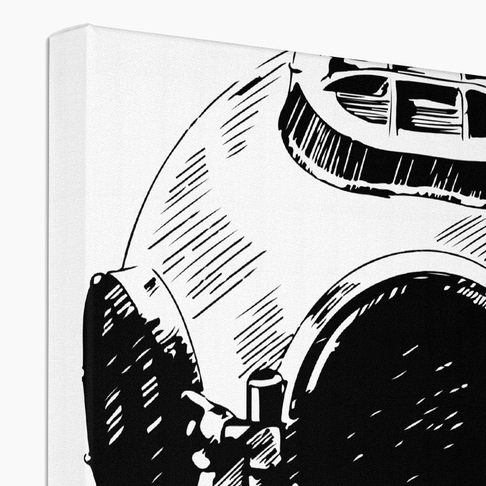 AQUA B&W - 05 - Ocean astronaut - Eco Canvas