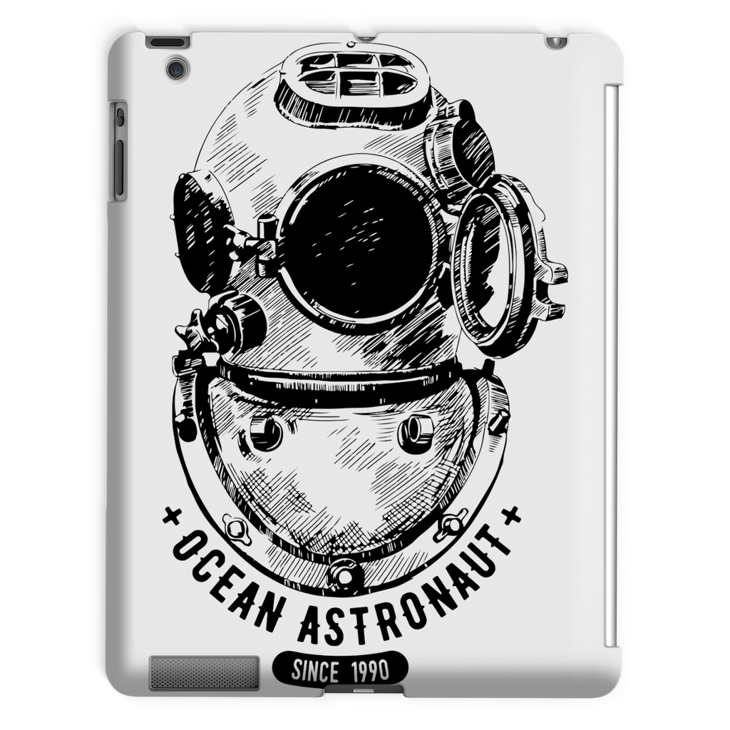 AQUA B&W - 05 - Ocean astronaut - Tablet Case-Phone & Tablet Cases-AQUATICUS