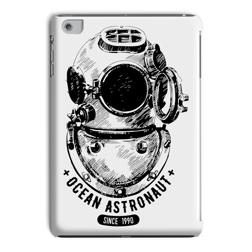 AQUA B&W - 05 - Ocean astronaut - Tablet Case-Phone & Tablet Cases-AQUATICUS